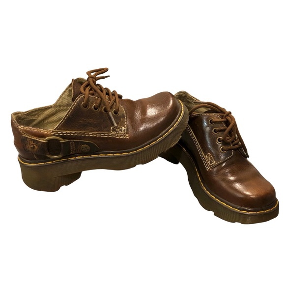YK2 Doc Martens | Brown Platform Sigma Shoes (Women’s Size 6) - Picture 3 of 13